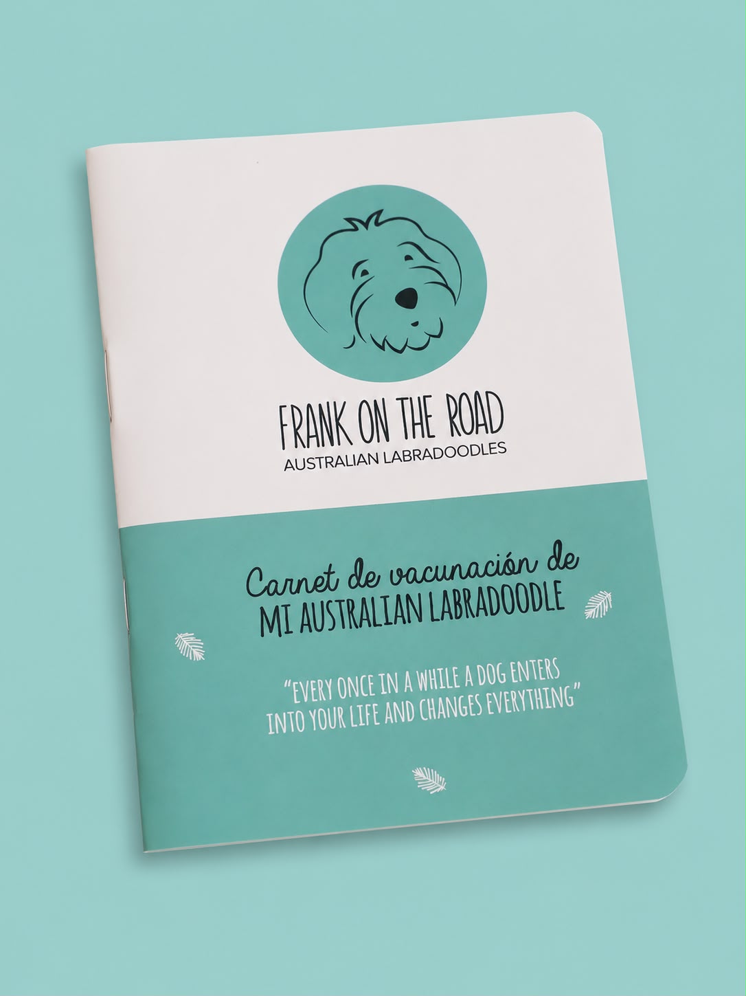 Portada del carnet de vacunación Frank On The Road